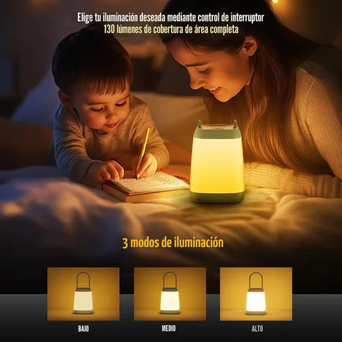Miniatura 2 de HOKOILN Paquete de 2 luces LED para camping, farol LED de campamento con 3 modos, luz nocturna portátil para tienda de campaña, senderismo