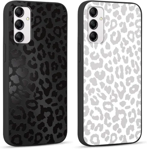 Miniatura 44 de 2 Pack Funda con lindo estampado de chita para Samsung Galaxy S22 Ultra 5G de 6.8", Fundas con patrón de leopardo de lujo, diseño de silicona suave