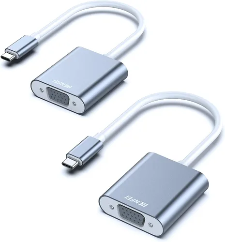 Miniatura 8 de BENFEI Adaptador USB C a VGA, adaptador Thunderbolt 3/4 a VGA compatible con iPhone 15 Pro/Max, MacBook Pro/Air 2023, iPad Pro, iMac, S23, XPS 17