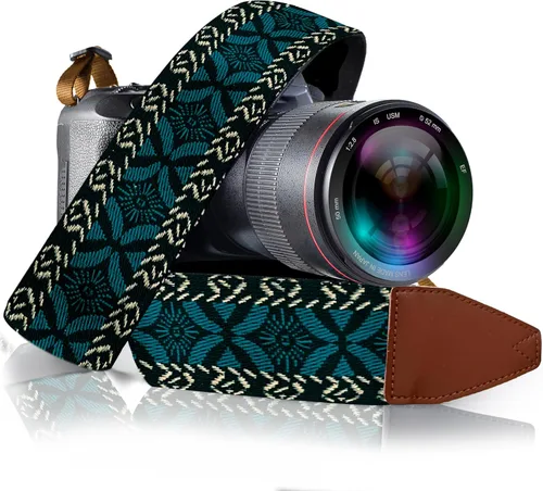 Miniatura 44 de Art Tribute Correa de cámara para el hombro, cinturón cruzado para todas las cámaras DSLR y sin espejo, incluyendo binoculares, correa universal