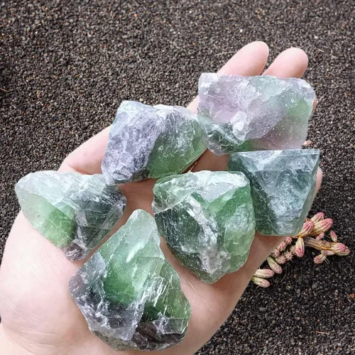 Miniatura 10 de LAIDANLA 1 libra 2" Piedras en Bruto Naturales de Amazonita Cristales Grandes Crudos a Granel Piedras Preciosas Curativas para Sanación Reiki
