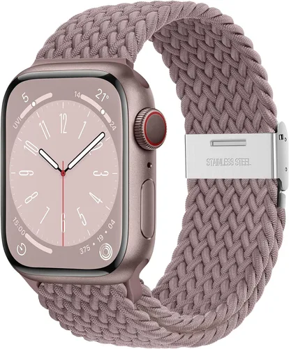 Miniatura 9 de Qimela Correa Compatible con Apple Watch de 1.49/1.57/1.61/1.65/1.73/1.77/1.77/1.93 pulgadas para Mujeres y Hombres, Correa Deportiva Solo Loop
