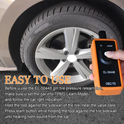 Miniatura 7 de Herramienta de reaprendizaje TPMS, sensor de sistema de monitor de presión de neumáticos automático, EL-50448 Herramienta de reinicio de activación