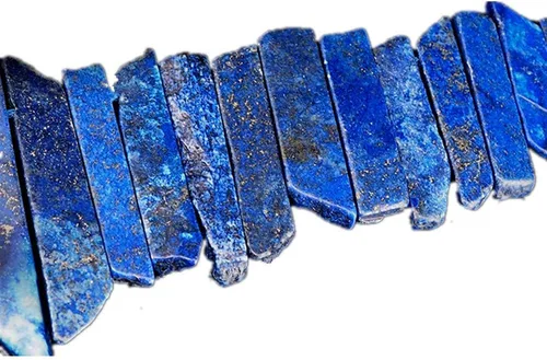 Miniatura 15 de Cuentas de cristal de amatista natural, tira plana irregular, cuentas sueltas de palo para hacer joyas, cristal curativo, pulido o crudo en la parte