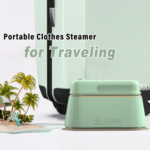 Miniatura 7 de Plancha para ropa, mini plancha portátil de viaje, 2 niveles de vapor/planchado en seco/plegable/vaporizadores de ropa de 1100 W (solo para 120 V)