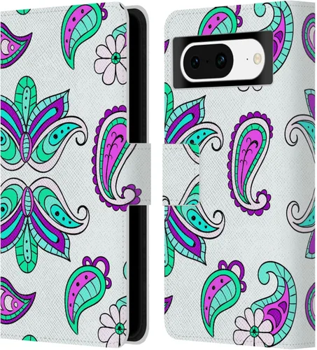 Miniatura 11 de Head Case Designs Officially Licensed Haroulita Blue Flower Cute Flower Pattern Leather Wallet Case Compatible with Google Pixel 8