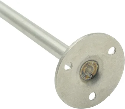 Miniatura 4 de Tope de puerta de acero inoxidable con punta de goma de 6.299 in de longitud total - Paquete de 2