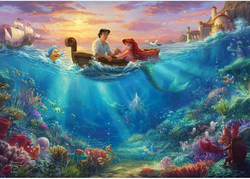 Miniatura 9 de MIGHTYPRINT Disney – La Bella Durmiente – Princesa Aurora y el Príncipe Felipe – Arte de pared duradero de 24 x 17 pulgadas – No hecho de papel