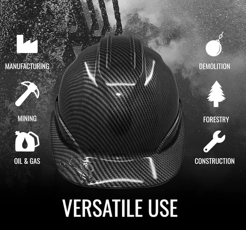 Miniatura 5 de Bullhead Casco de Seguridad Estilo Gorra – Casco Ventilado con Ajuste Ajustable con Almohadilla para la Frente y Correa de Barbilla, Aprobado por