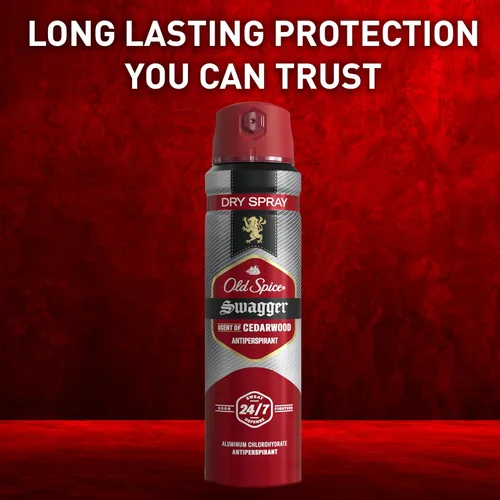 Miniatura 6 de Desodorante antiperspirante en aerosol seco Old Spice para hombres, 24/7 protección contra el sudor y el olor, 24/7 defensa contra el sudor
