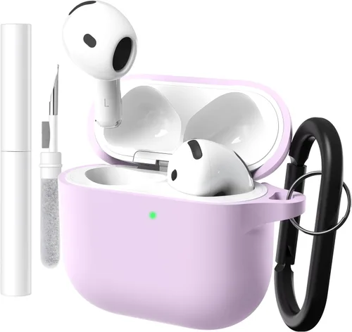 Miniatura 13 de Brujula Funda protectora de silicona para AirPods 4 con ANC, compatible con AirPods de 4ª generación 2024 (Avocado, AirPods 4 con ANC)
