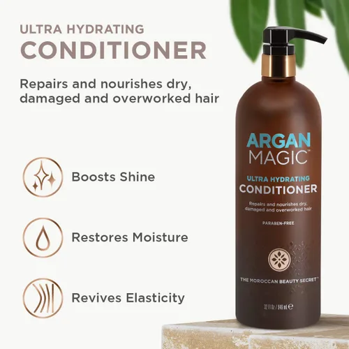 Miniatura 3 de Argan Magic Acondicionador ultra hidratante Repara y protege el cabello Mejora la salud del cabello Seguro para el color y el cabello tratado