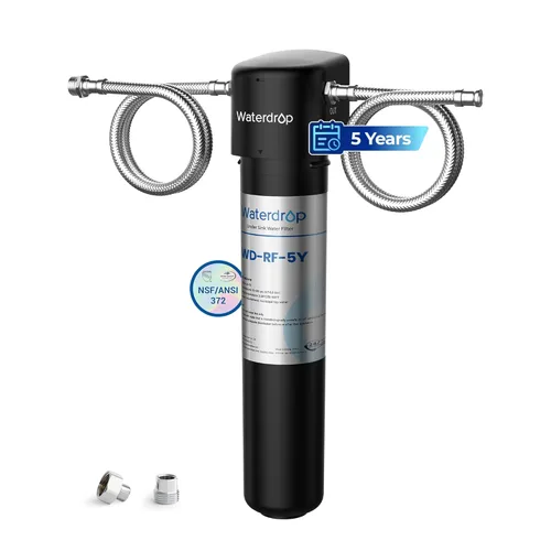 Waterdrop UA-5Y 𝟓 𝐀ños Sistema de Filtro de Agua para Debajo del Fregadero, Ultra Larga Vida, Reduce Plomo, Cloro, Mal Sabor y Olor, Filtro de Agua