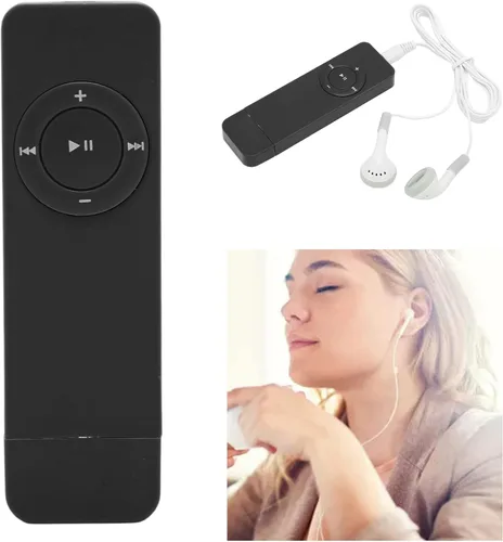 Miniatura 7 de Mini reproductor de MP3 para niños, reproductor de música HiFi sin pérdidas, MP3 Walkman, soporta hasta 64 GB, mini reproductor de música portátil