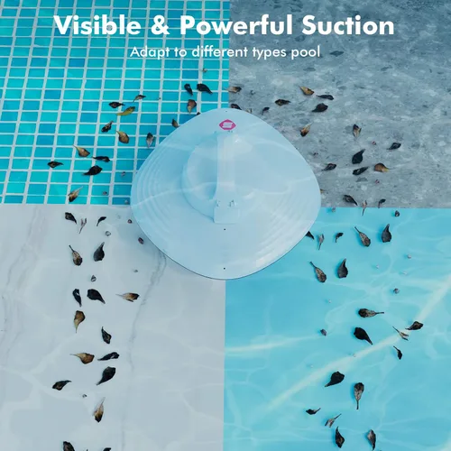 Miniatura 8 de HYDRUS Aspirador robótico inalámbrico para piscina con motor sin escobillas, potente robot de piscina para piscinas sobre el suelo, hasta 90 minutos