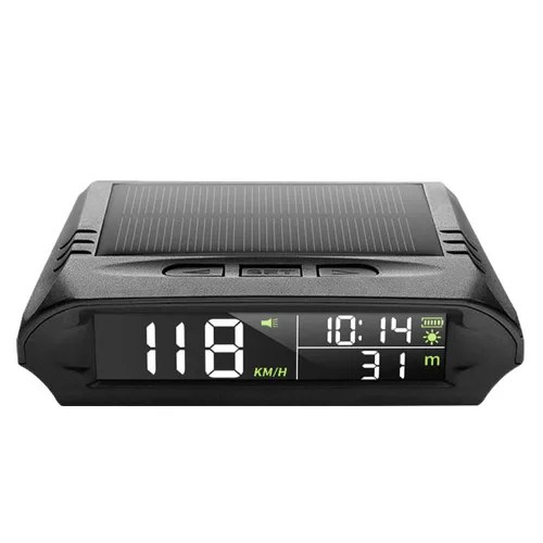 Miniatura 2 de Velocímetro solar digital para coche con pantalla LCD, visualización de cabeza arriba, alarma de exceso de velocidad, pantalla de KMH/MPH