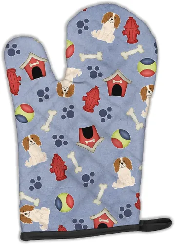 Miniatura 90 de Caroline's Treasures BB2732OVMT Dog House Collection Border Collie - Guante de horno grueso resistente al calor para sartenes calientes y horno