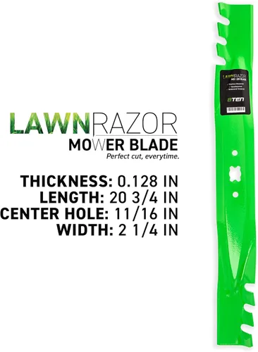 Miniatura 3 de 8TEN LawnRazor - Cuchilla de cortacésped para MTD Cub Cadet Troy Bilt CC999ES CC99M SC500E 942-0741A 942-0741 742-0741 (fijada) 2