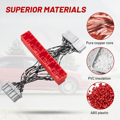 Miniatura 4 de RED WOLF Arnés de puente de conversión OBD2B a OBD1 ECU compatible con Honda Accord 1998-2002, Civic 1999-2000, Acura Integra 2000-2001, arnés