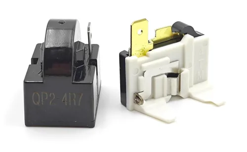 Miniatura 4 de Relé de arranque del compresor de 4.7 ohmios de 1 pin Kit de sobrecarga PTC compatible con mini refrigeradores, refrigeradores compactos