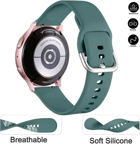 Miniatura 6 de Lerobo - Bandas compatibles con Samsung Galaxy Watch Active/Active 2 de 1.57 y 1.73 pulgadas/Galaxy Watch 1.65 pulgadas. Correa de reloj