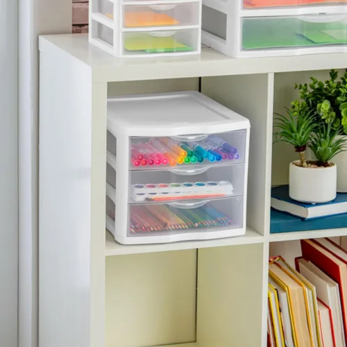 Miniatura 6 de Sterilite ClearView - Sistema organizador de almacenamiento compacto de 3 cajones (8 unidades)