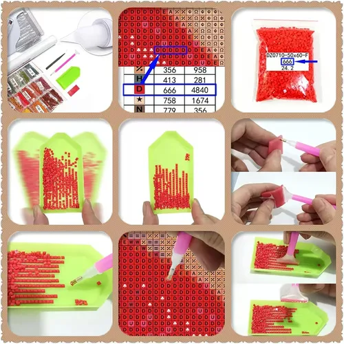 Miniatura 5 de Arte de diamante de unicornio - Kit de pintura de diamantes de bricolaje Crea tu propia obra maestra de unicornio brillante Incluye todas