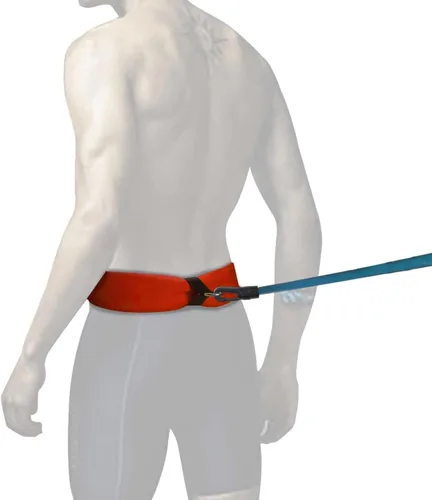 Miniatura 6 de Cinturón de natación Cinturón de entrenamiento de natación con cuerda elástica de 7.2 ft ajustable para nadar en su lugar Cinturón de entrenamiento