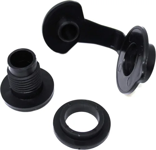 Miniatura 3 de Aftermarket - Conjunto de tapón de drenaje de enfriador de eje estándar negro de 1 pulgada compatible con enfriadores Coleman