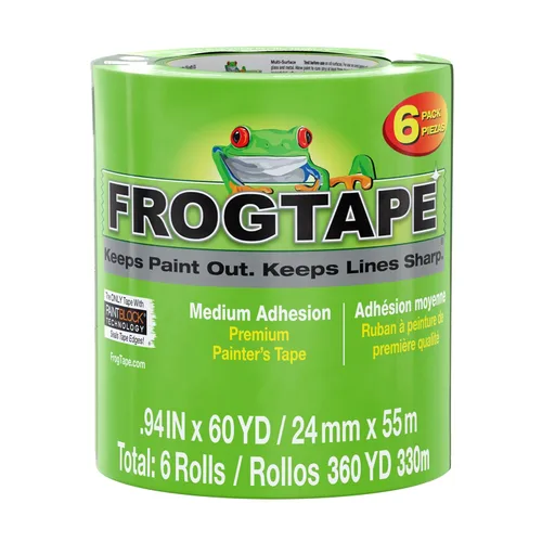 Miniatura 10 de Duck Hc1396748 FrogTape 1396748 Cinta de pintura multisuperficie, 0.94 pulgadas, color verde