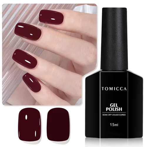 Miniatura 33 de TOMICCA Capa superior de gel mate, 0.5 onzas líquidas, acabado mate para esmalte de uñas de gel, remojar LED UV para curar de larga duración