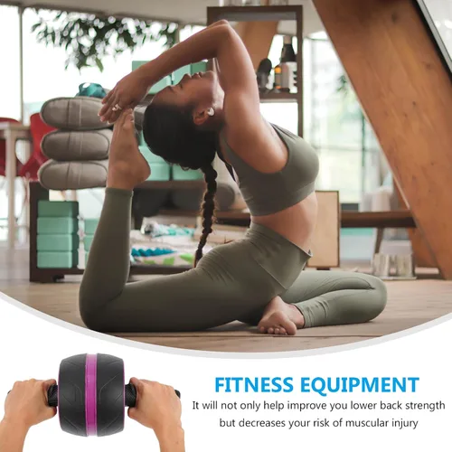 Miniatura 2 de Abaodam Rueda de rodillo abdominal de rebote automático para hombres y mujeres, gimnasio en casa, fuerza de núcleo, ejercicio de fitness, rueda