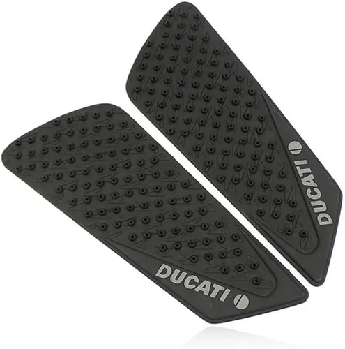 Miniatura 10 de Motocicleta tanque de gasolina tracción lateral rodilleras almohadillas protector adhesivo adhesivo para 848-1098-1198 negro 2