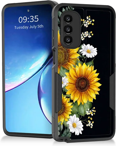 Miniatura 9 de Para Moto G Power 2022 – Funda protectora resistente de doble capa de policarbonato duro híbrido de goma suave a prueba de golpes – Ciervo