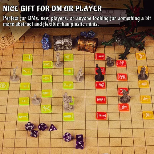 Miniatura 6 de CZYY D&D Juego de fichas de juego de mesa de fantasía RPG Hero y Monster Token de 112 piezas, perfecto para Calabozos, Dragones y Pathfinder