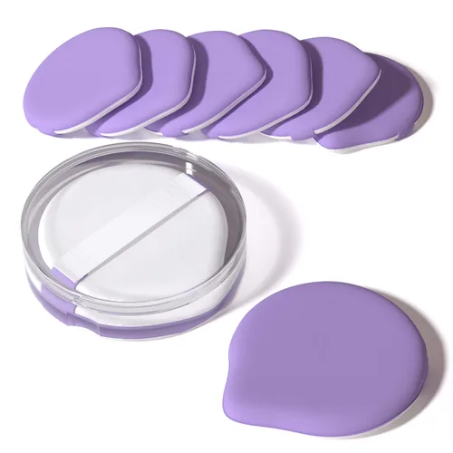 Miniatura 15 de MOHOPE 8 piezas de esponjas de maquillaje con almohadilla de aire para base con caja portátil Esponja de mezcla sin látex para líquido, crema