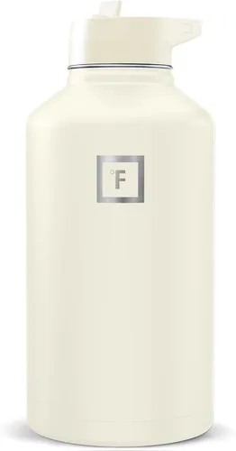 Miniatura 60 de IRON °FLASK Frasco de hidratación para acampar y senderismo con boquilla, botella de agua deportiva de acero inoxidable aislada de boca ancha, Aurora
