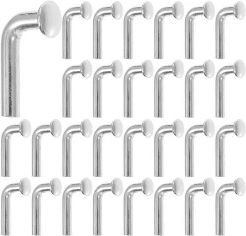 Miniatura 8 de Perno de seguridad para estante de paletización, pasador de gota de hierro universal, pasador de seguridad de perno en J resistente, perno