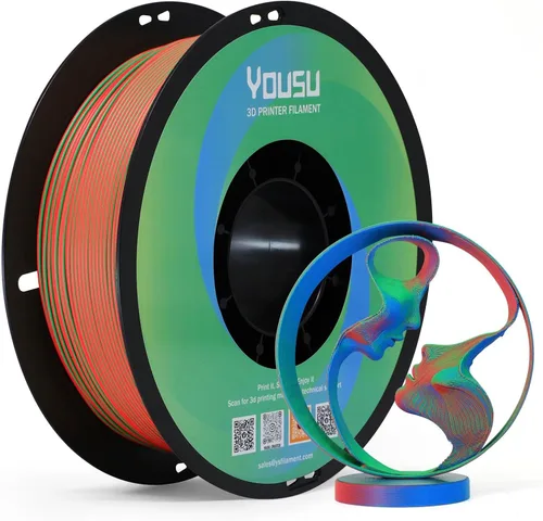 Miniatura 26 de Yousu filamento PVA de 1.75mm, filamento de soporte soluble en agua para impresora 3D, 0.5kg, PVA natural, se ablanda en temperatura de agua