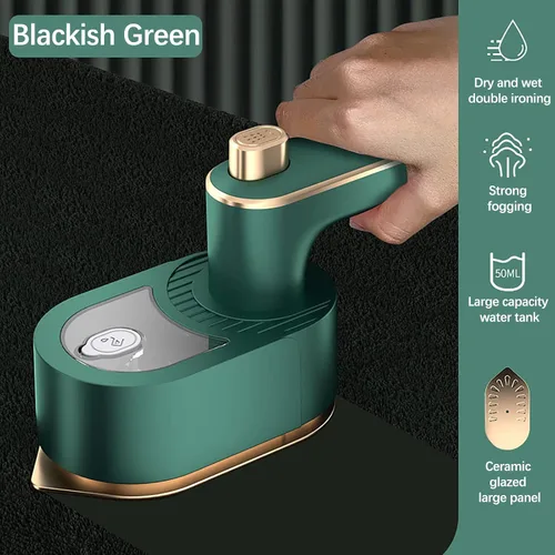 Miniatura 3 de Vaporizador portátil para ropa, vapor de ropa de mano con tanque de agua de 2.2 fl oz, mini máquina de planchado, plancha pequeña de viaje, vaporera