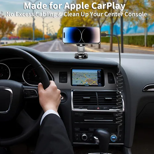 Miniatura 4 de Certificado MFi: cargador de coche para iPhone de carga rápida, cargador USB Caiinei 4.8A cargador de coche de carga rápida adaptador de encendedor