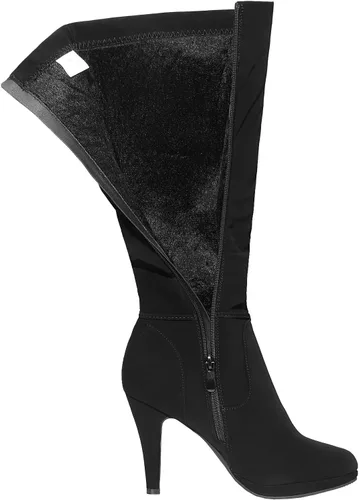 Miniatura 2 de DREAM PAIRS Botas de tacón alto con plataforma, a la rodilla, para mujer
