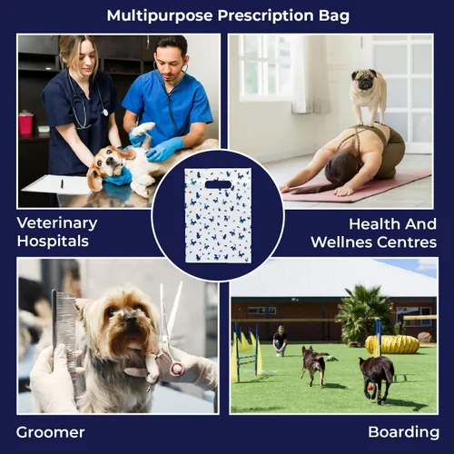 Miniatura 8 de 100 bolsas con estampado temático de mascotas, estampado de perro/gato/hilo, MSP1002, bolsas de plástico transparente para dispersos, bolsa