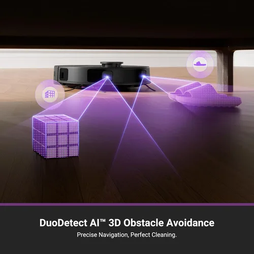 Miniatura 8 de Eureka Aspiradora robot E20 con estación de vaciado automático sin bolsa, combo robótico de aspiradora y trapeador, capacidad de 45 días, succión