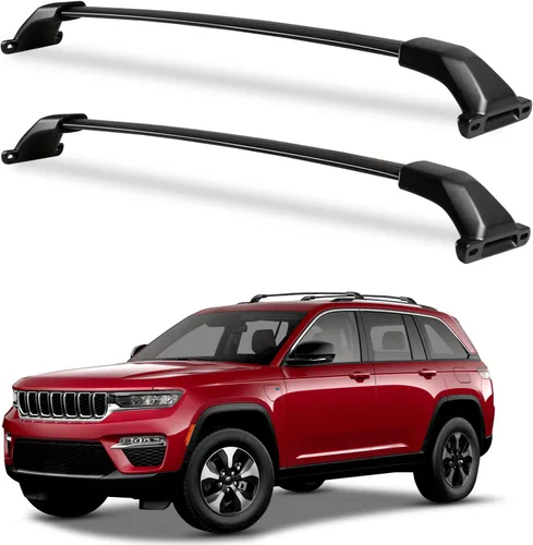 Wonderdriver Barras transversales de techo compatibles con Jeep Grand Cherokee L 2021-2026 y Grand Cherokee WL 2022-2026, barras transversales de