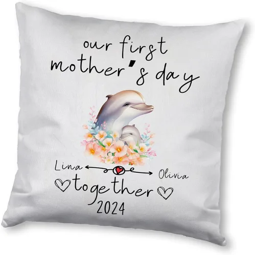 Miniatura 9 de Delfín del Día de la Madre, funda de almohada personalizada para el hogar, regalo para mamá, abuela, para ella
