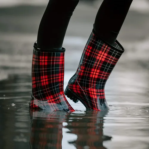 Miniatura 6 de HISEA - Botas impermeables de mujer para la lluvia botas de jardín a media pantorrilla para mujer