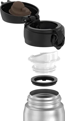 Miniatura 4 de THERMOS Botella de bebida directa de acero inoxidable de 16 onzas, acero inoxidable