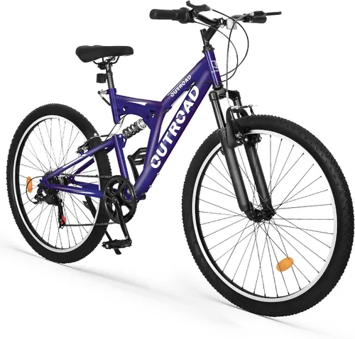 Miniatura 9 de 26 Inch Mountain Bike for Adult Men Women, 7 Speed Mountian Bicycle with Dual V Brake Suspension MTB Bicycle, Multiple