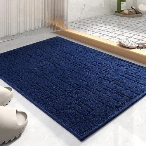 Miniatura 18 de AMOAMI - Tapete de baño - Tapetes de piso de baño absorbentes de secado rápido - Tapetes de baño lavables con respaldo de goma para alfombras